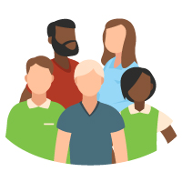 Diverse group of people