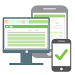Documents are available on different devices – phone, tablet, and desktop