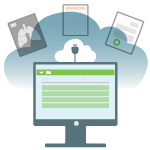 Files are accessed via the cloud