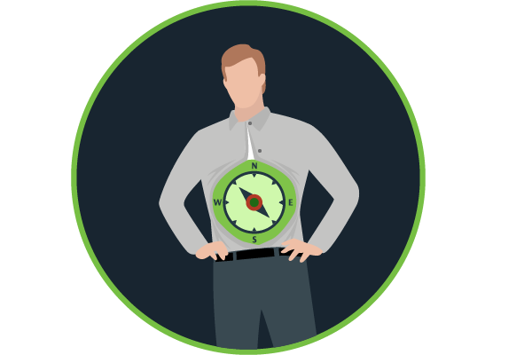 A manager who is guided by his gut.